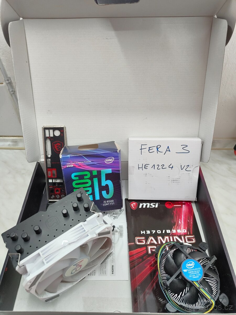 MSI B360 GAMING PLUS + Intel i5-8500 + chladič Fera 3 - 5