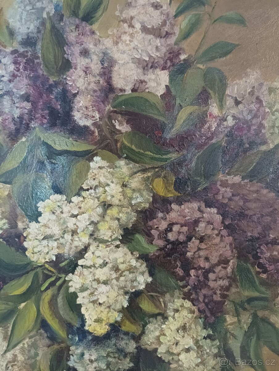 OBRAZ OLEJ NA DESCE - SIGNOVÁNO - 5