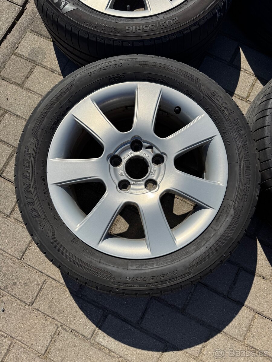Orig. Alu kola Škoda Vw Seat R16 205/55/16 - 5