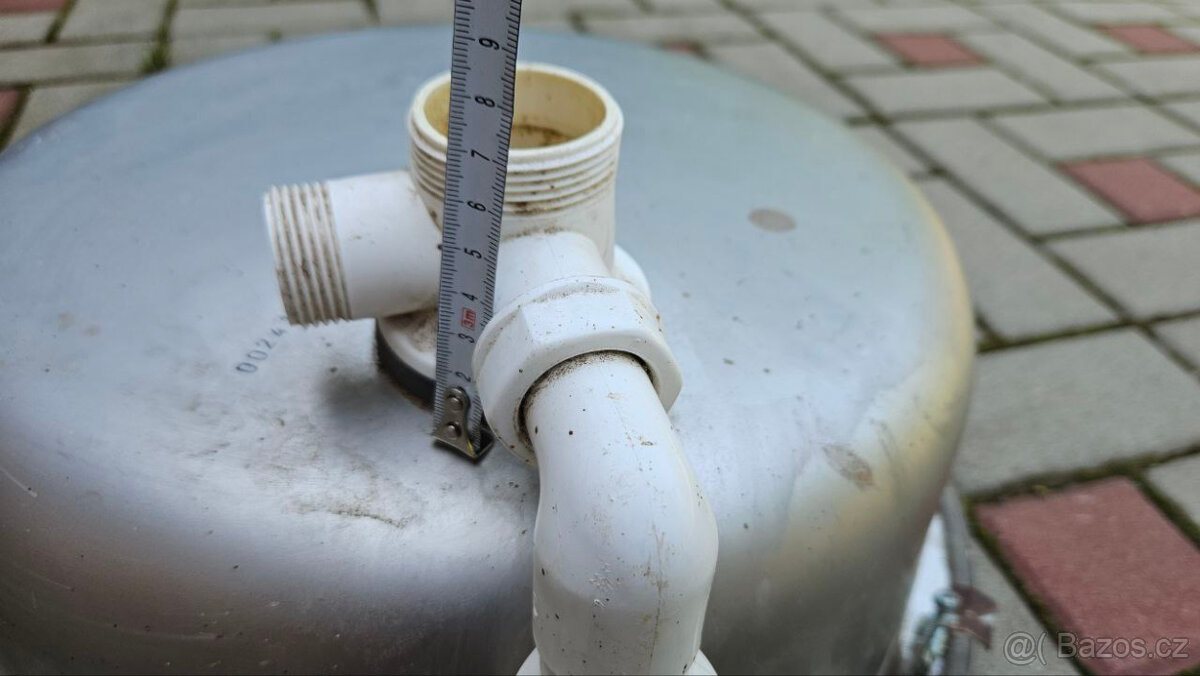 Kuchyňský kulatý nerez dřez, průměr 45 cm - 5