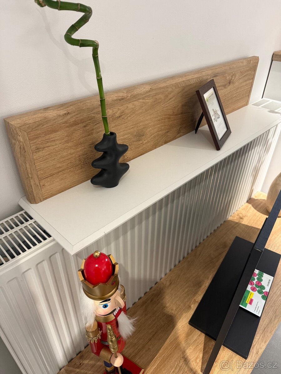 Obývací sestava – bílá / dub - 5