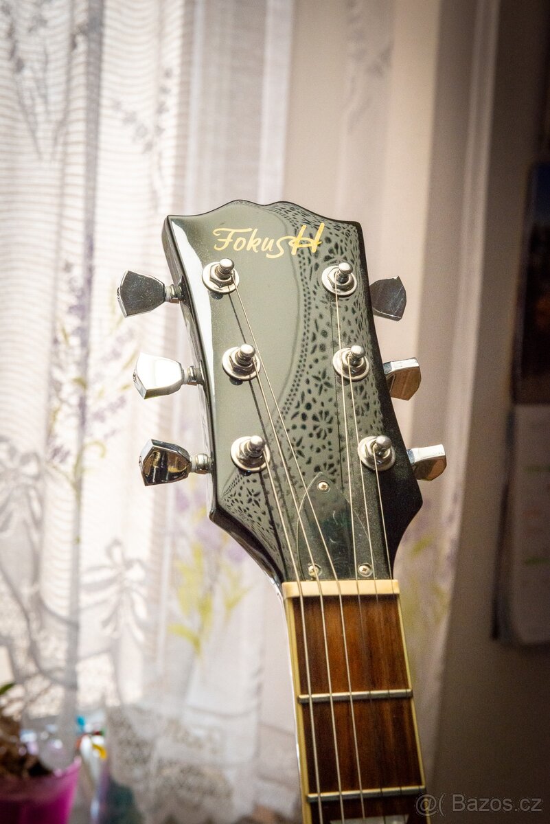 Elektrická kytara Fokus L-S CSB Cherry Sunburst+obal Warwick - 5