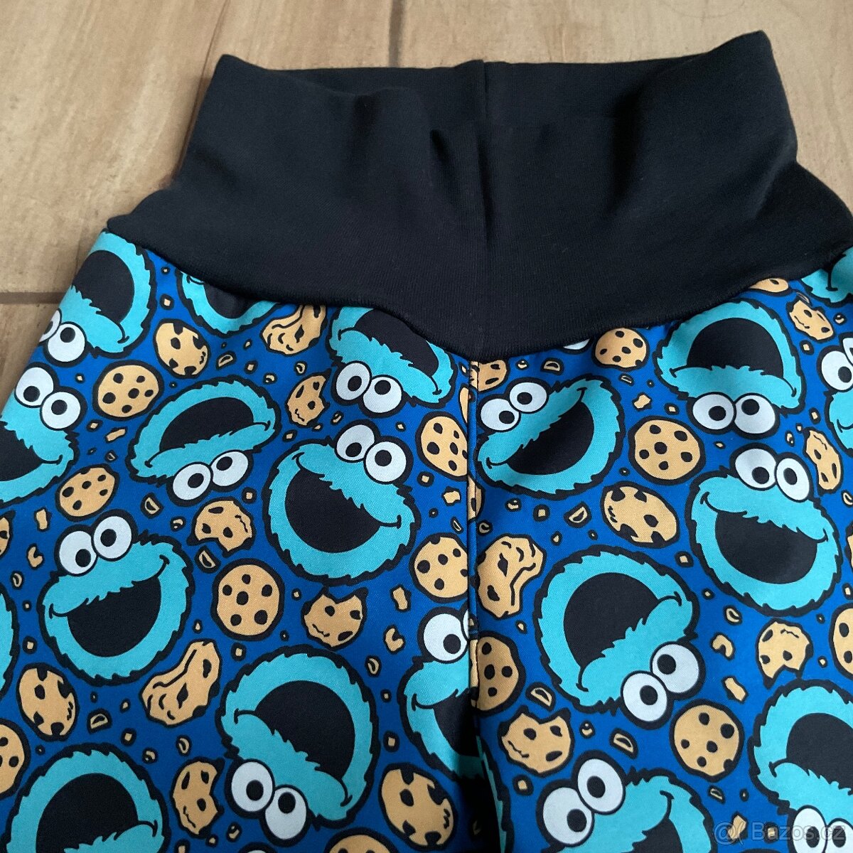 Nové- handmade zimní soft kalhoty- 98 (d.70cm) - 5