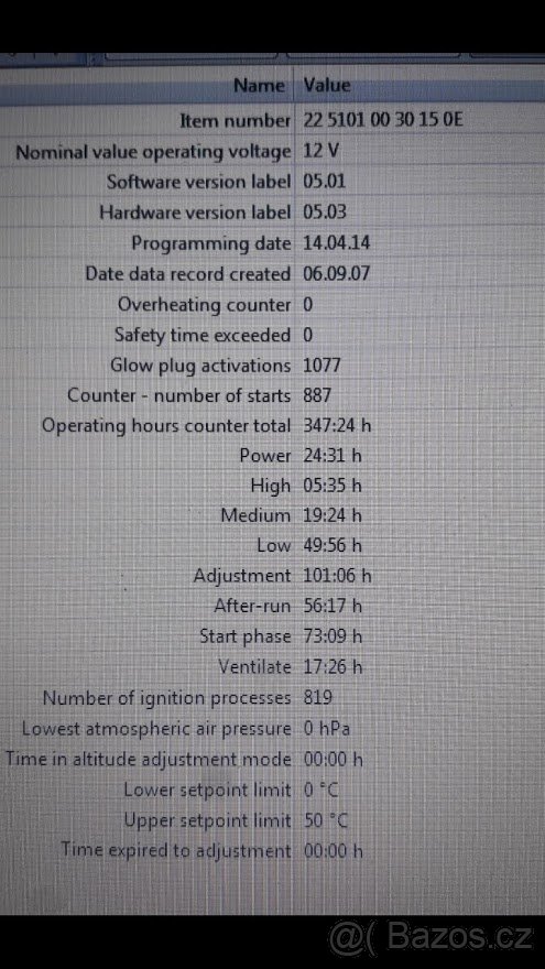 Nezávislé topení Airtronic D2 / D4 - 5