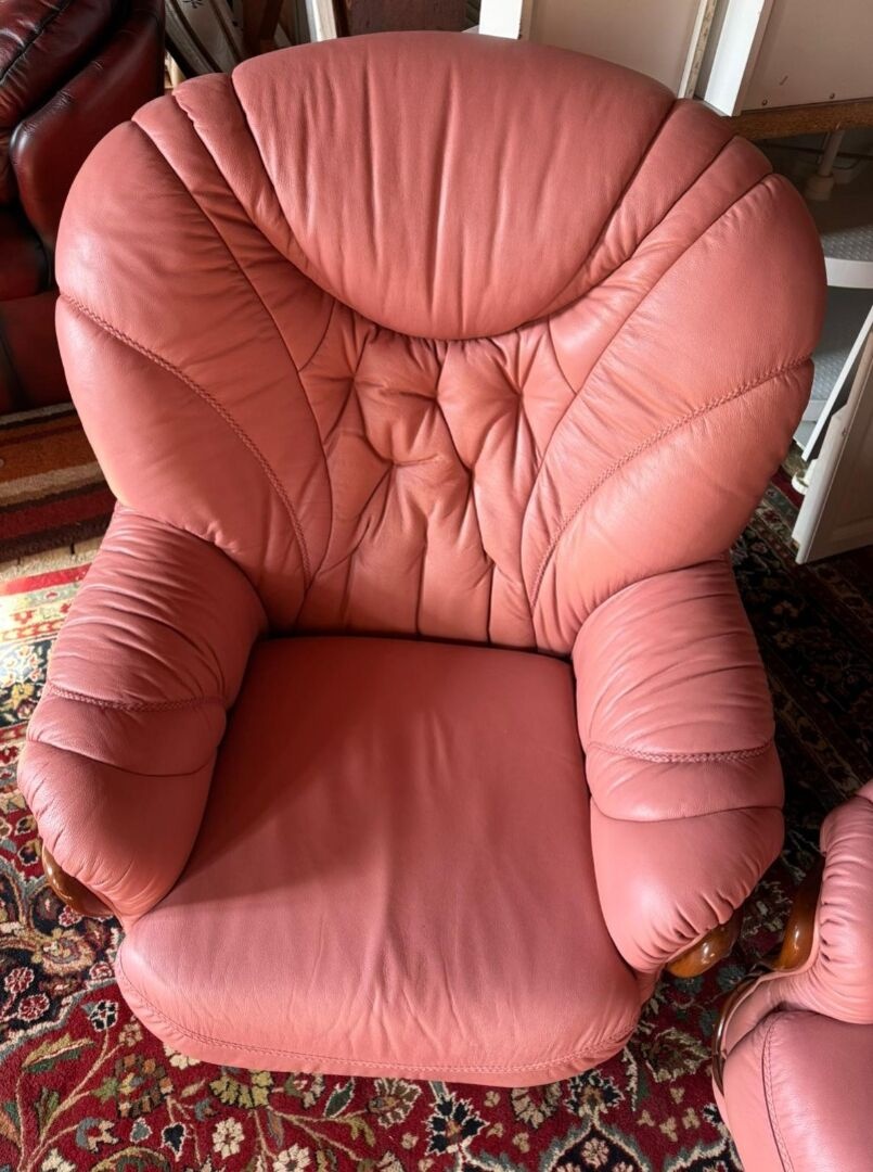 Italská kožená sedačka 3+1+1, 4667 - 5