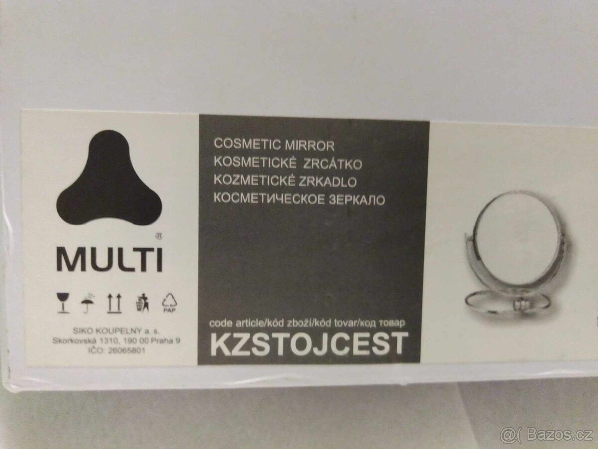 Kosmetické zrcátko skládací - stolní oboustranný zrcadlo - 5