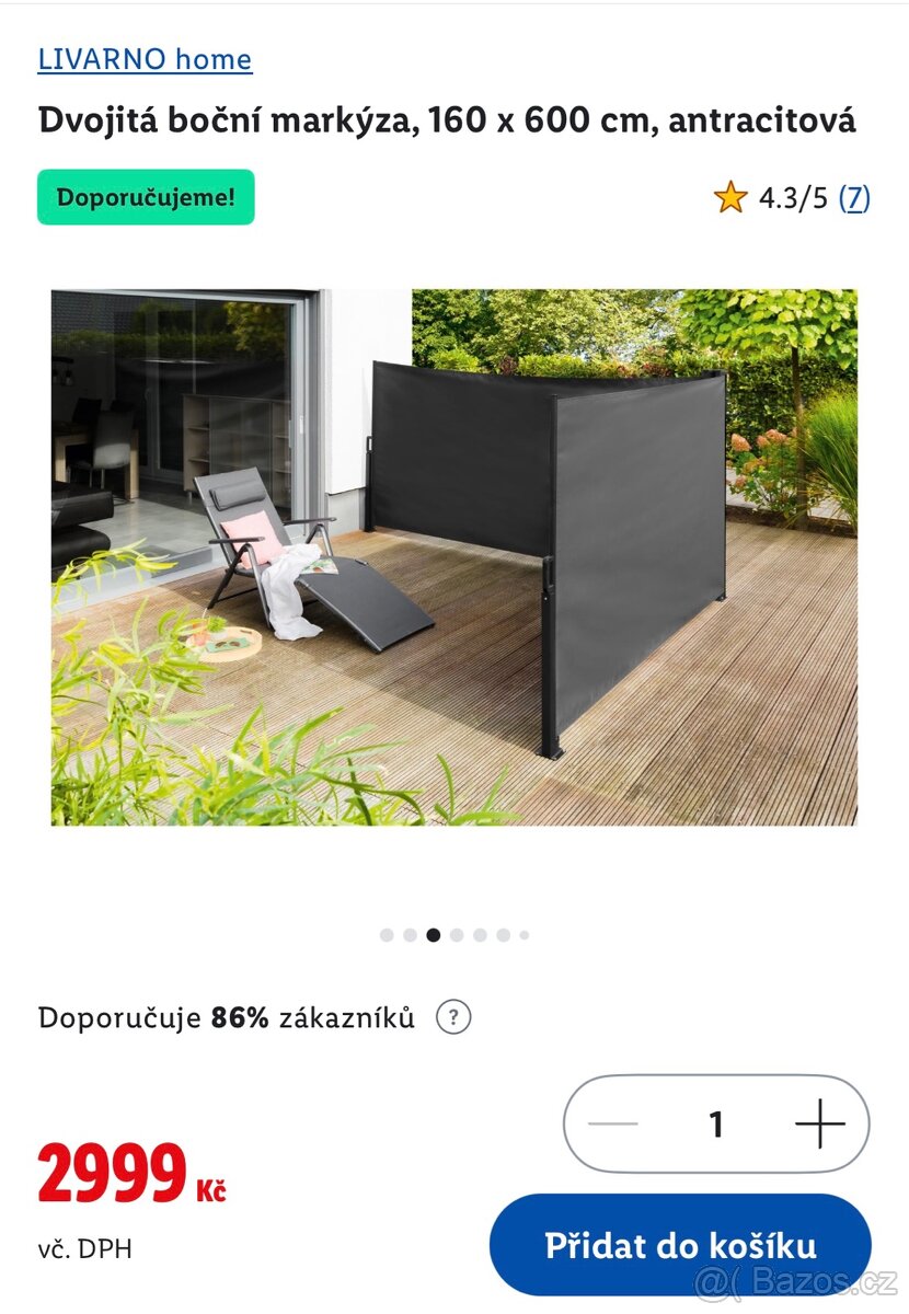 Bočni markýza LIDL - antracit - 5