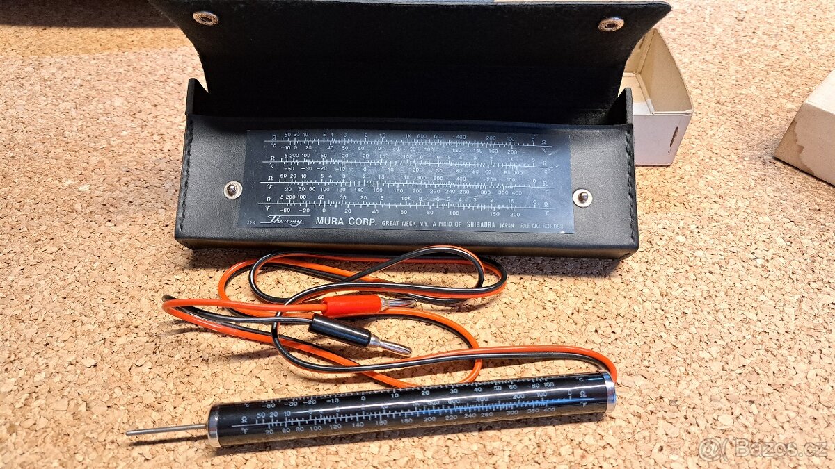 Historická teplotní sonda s převodní tabulkou NOS (teploměr) - 5