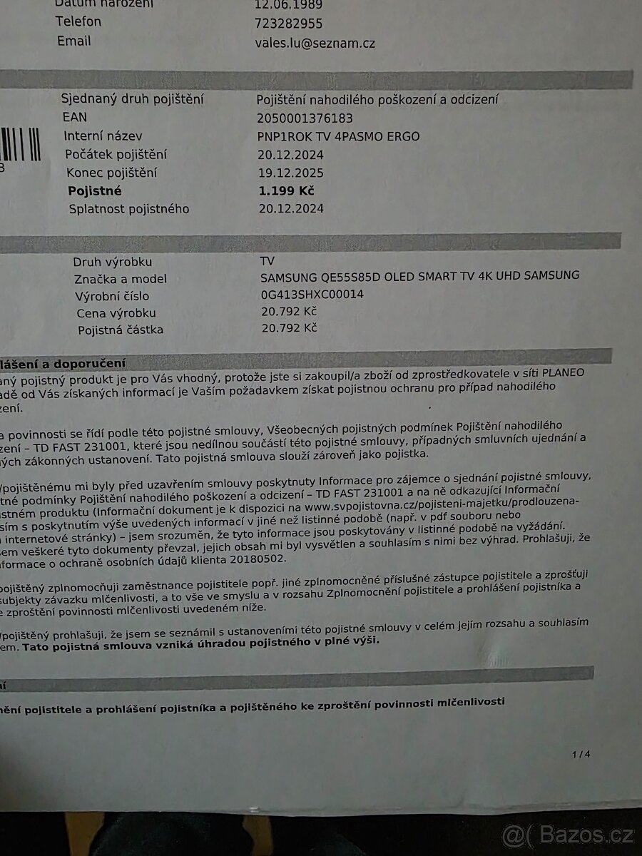 Tv Samsung QE55S85D OLED SMART TV 4K UHD - 5