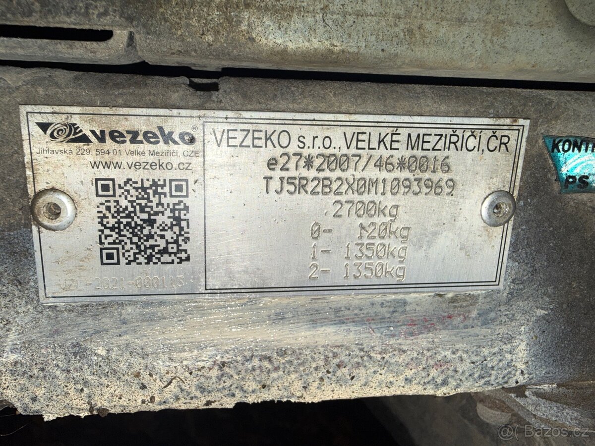 Přívěs Vezeko R2B2X sklopný manuálně i elektricky - 5