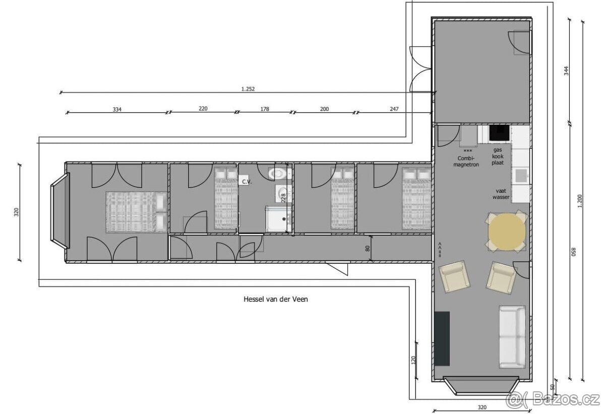 Luxusní mobilní chata 77m2 - 5