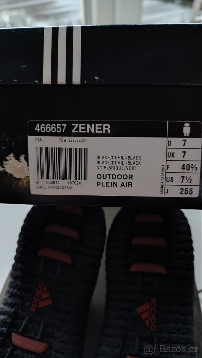 Kotníkové boty kožené Adidas vel.40 2/3, 25,5cm, hnědá - 5