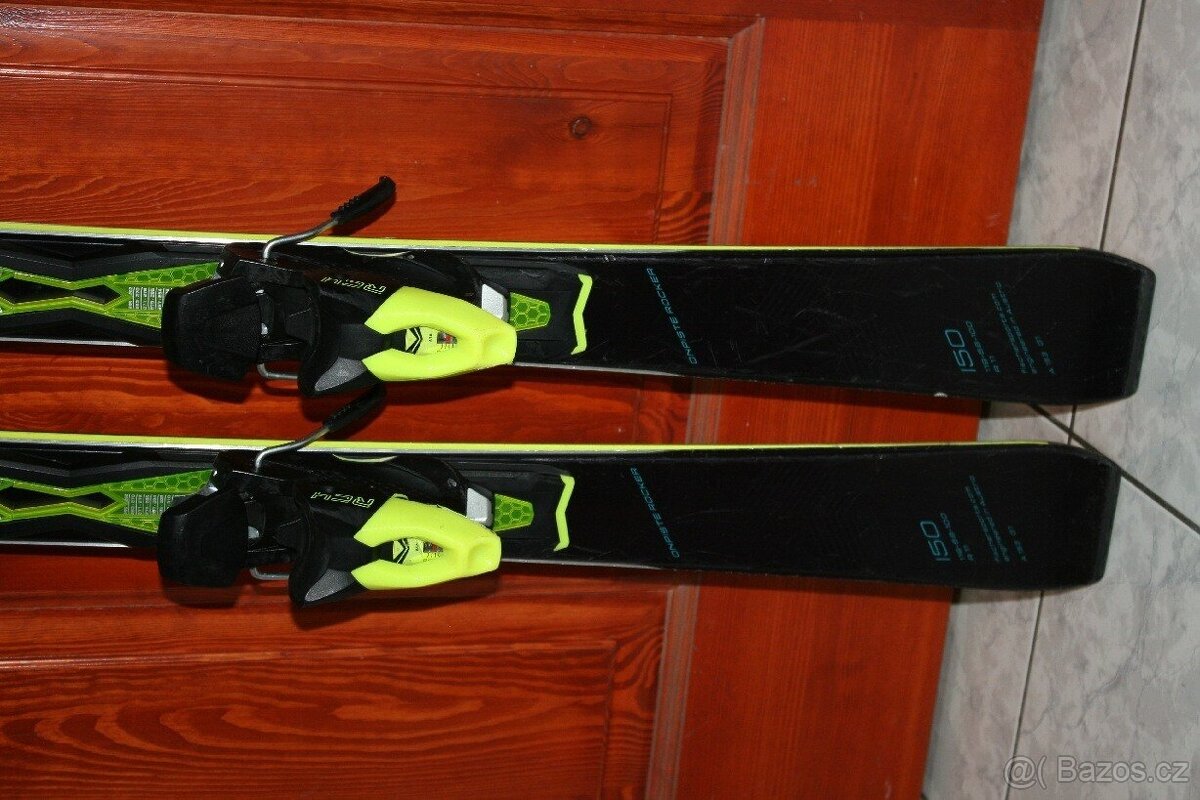 lyže Fischer Curv 150 cm , titan drevo - 5