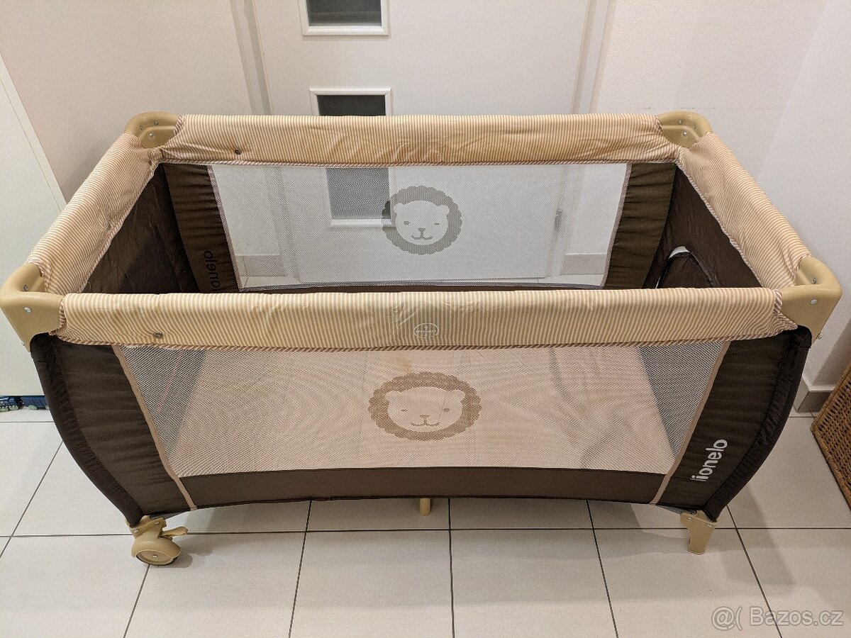 Cestovná postýlka Lionelo Sven Plus (hnědá) - 5