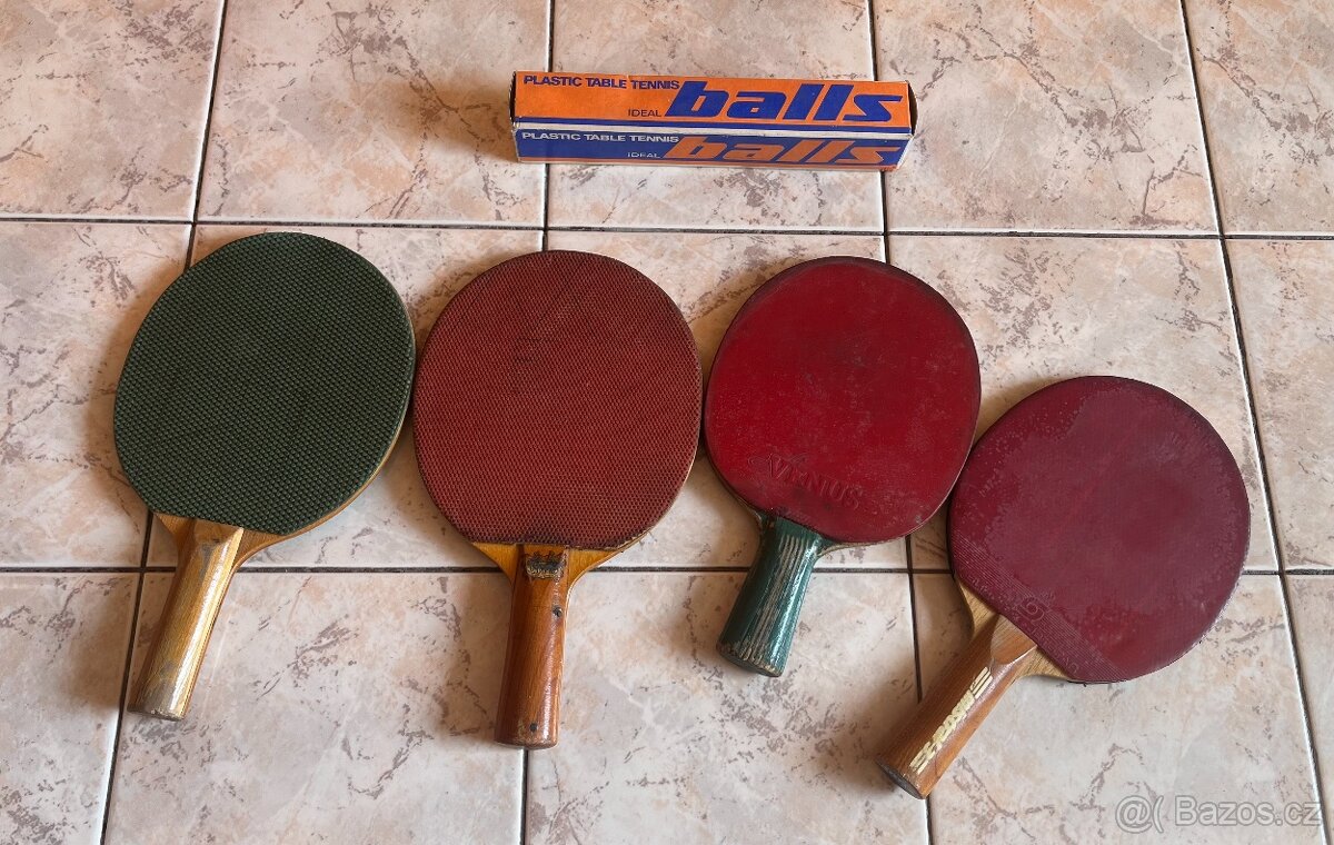 Retro rakety, pálky, míč - 5