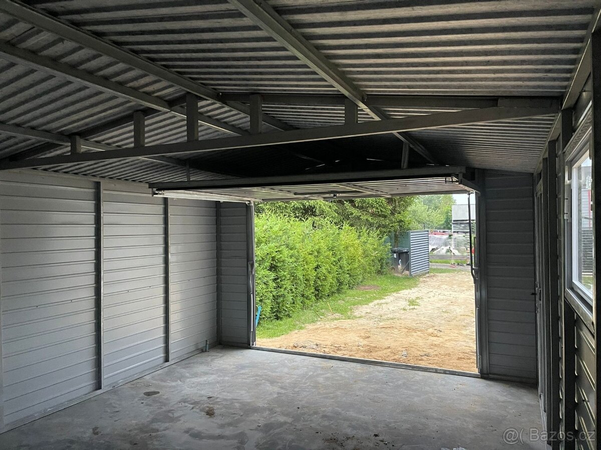 Plechová garáž 4x6 - 5