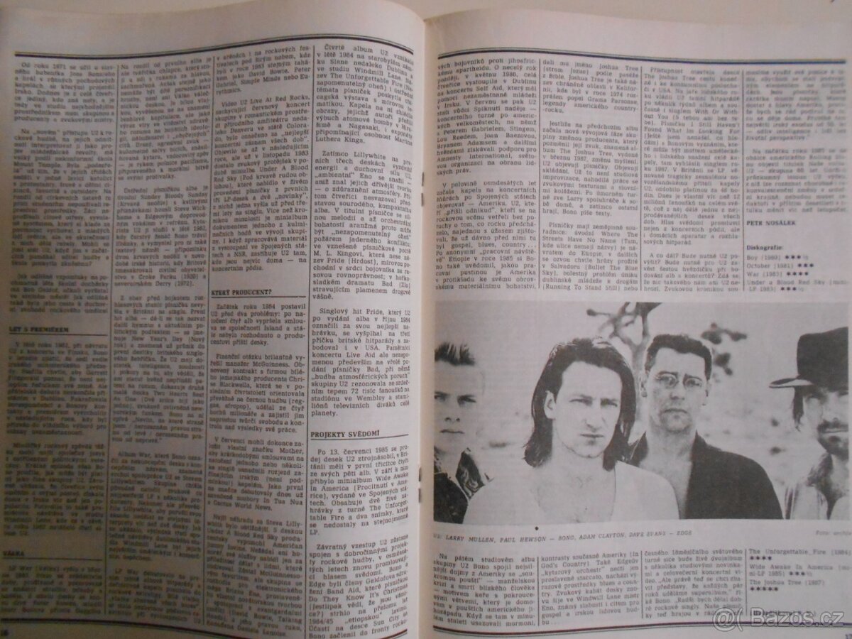 U2 - VSTUPENKA + ČASOPIS MELODIE + ČLÁNEK ROCKPOP - 5