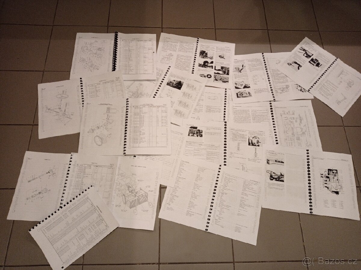 servisní manuál a seznam dílů malotraktor Mitsubishi D1300 - 5