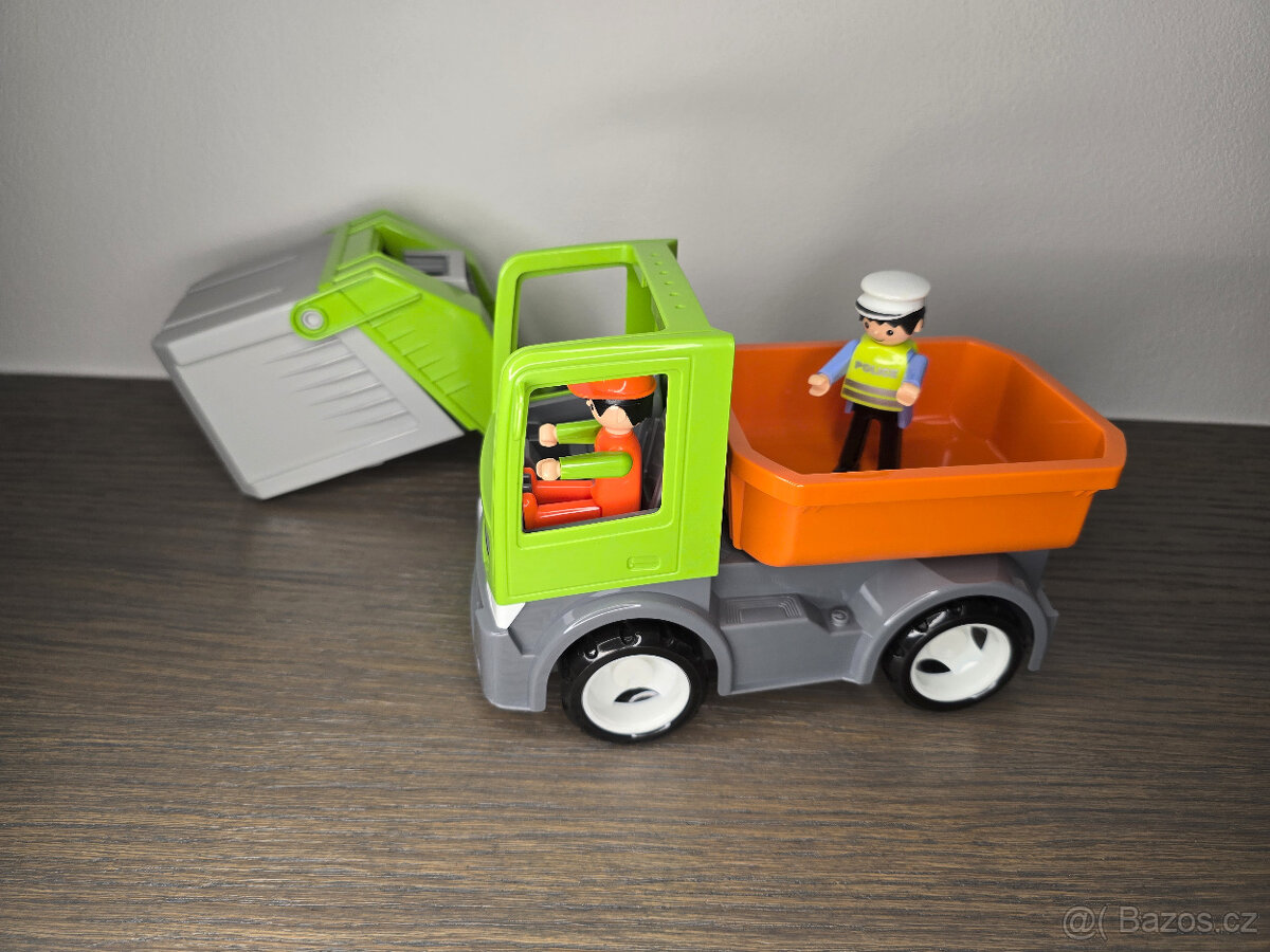 Igráčkovo popelářské auto, 2 nástavby, 2 panáčci - 5