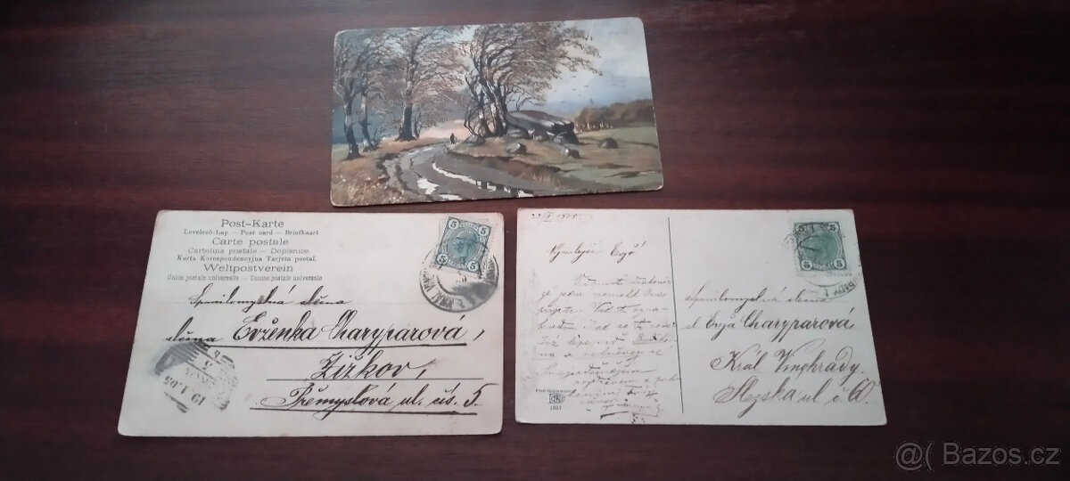 Staré pohledy/známky - 5