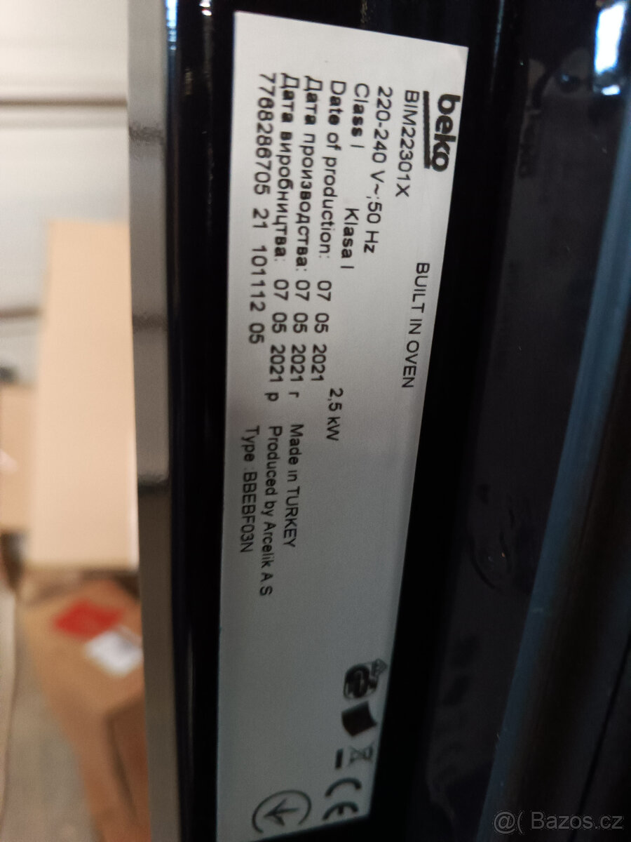 PRODÁM TROUBU BEKO BIM 22301X - 5