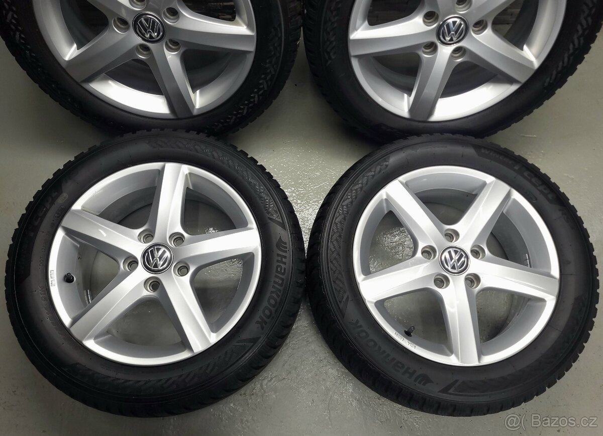 16" Originál VW Aspen 5x112 Golf 7 zimní pneu 7-8mm - 5