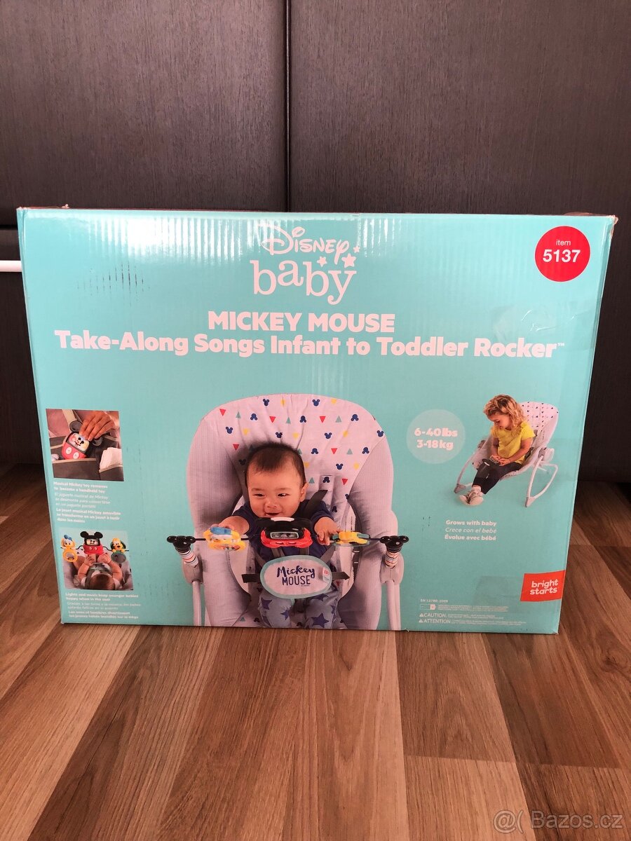 Dětské houpátko Mickey Mouse 0m+ do 18 kg - 5
