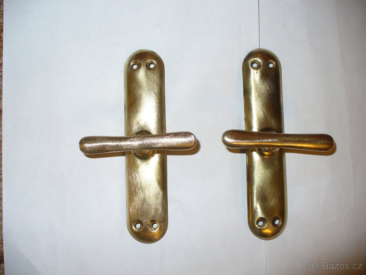 staré mosazné kličky - 5