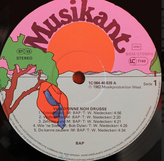 LP deska BAP-vun drinne noh drusse z r. 1982/162/ - 5