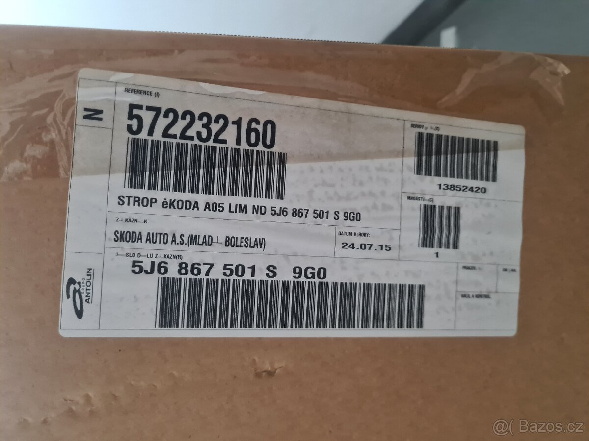 NOVÁ Stropnice Fabia 2 Hatchback (krátká) ORIGINÁL - 5