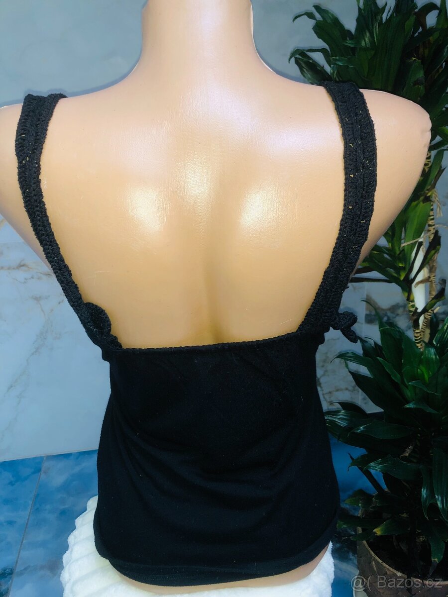 cerny # top# tilko# pletene # spolecensky# letni - 5