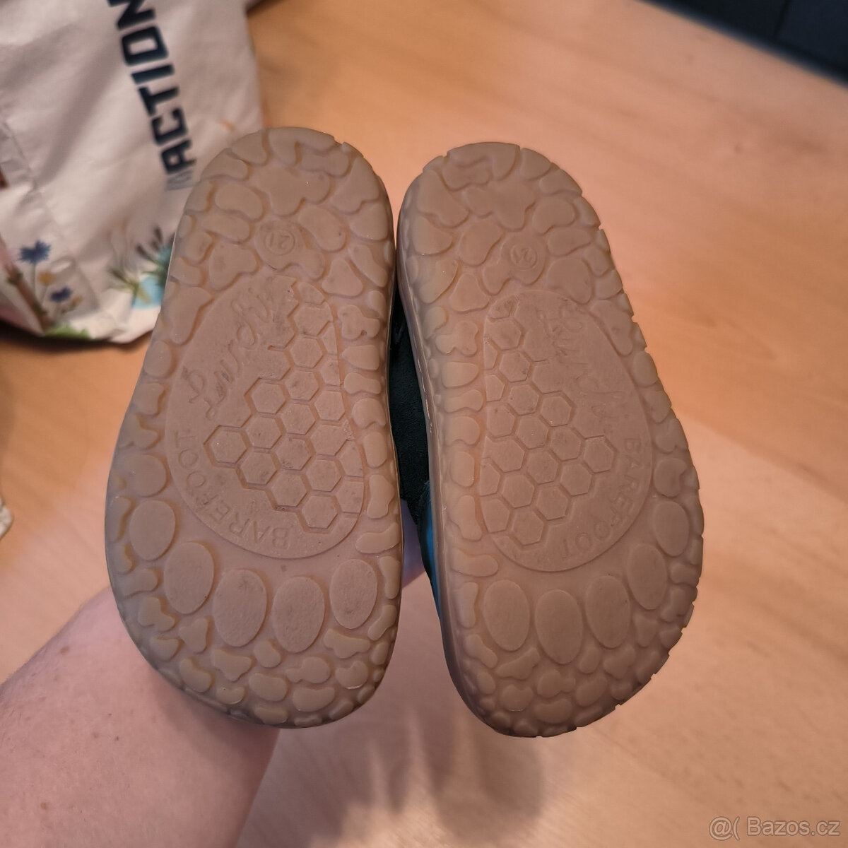 Celoroční kožené barefoot boty Lurchi modre vel. 21 - 5