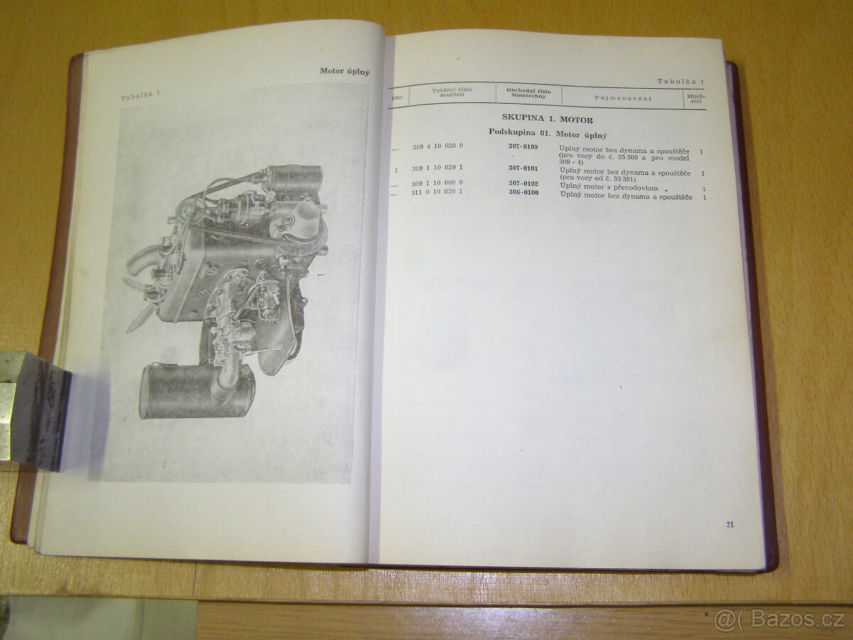 Prodám katalog náhradních dílů IFA F9 - 5