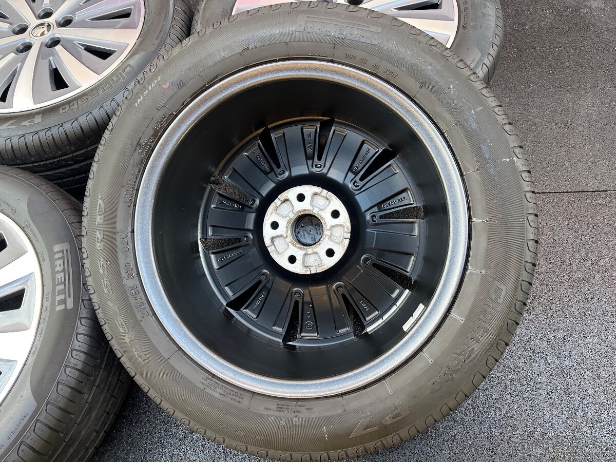 ☀️Orig. Alu škoda Superb “Drakon” 215/55/17 letní pneu - 5