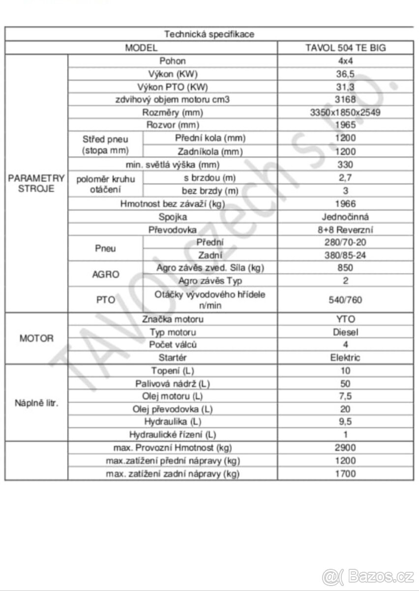 Malotraktor 4×4 - 5