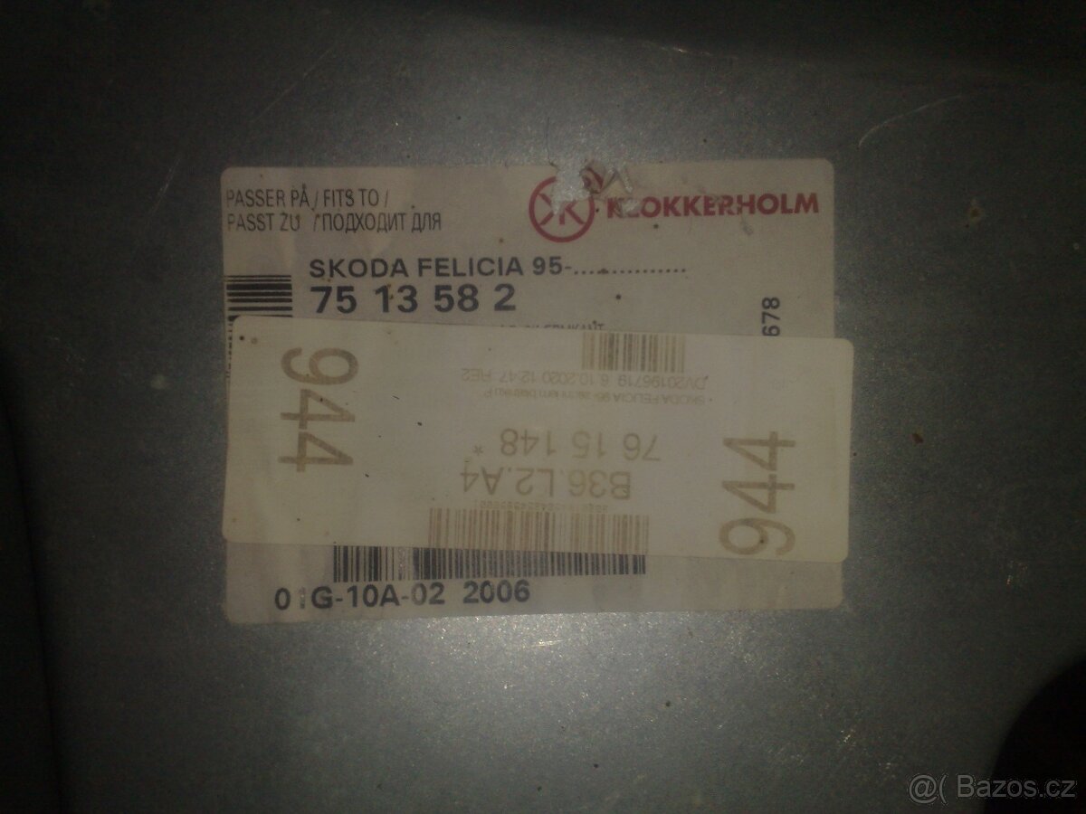 Zadní lem blatníku Škoda felicia - 5