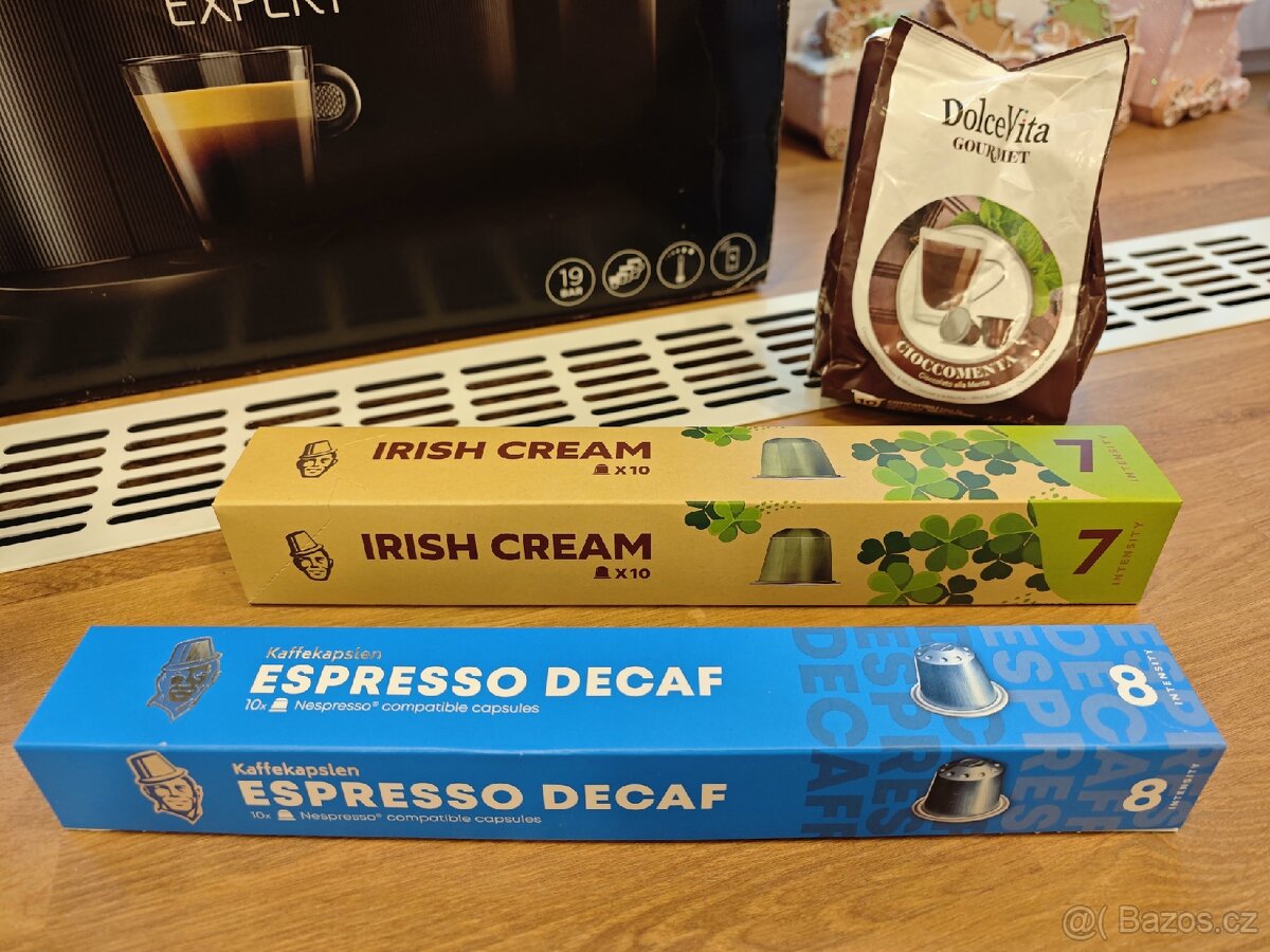 Nespresso expert 19bar+30ks kapslí+nerezová kapsle - 5