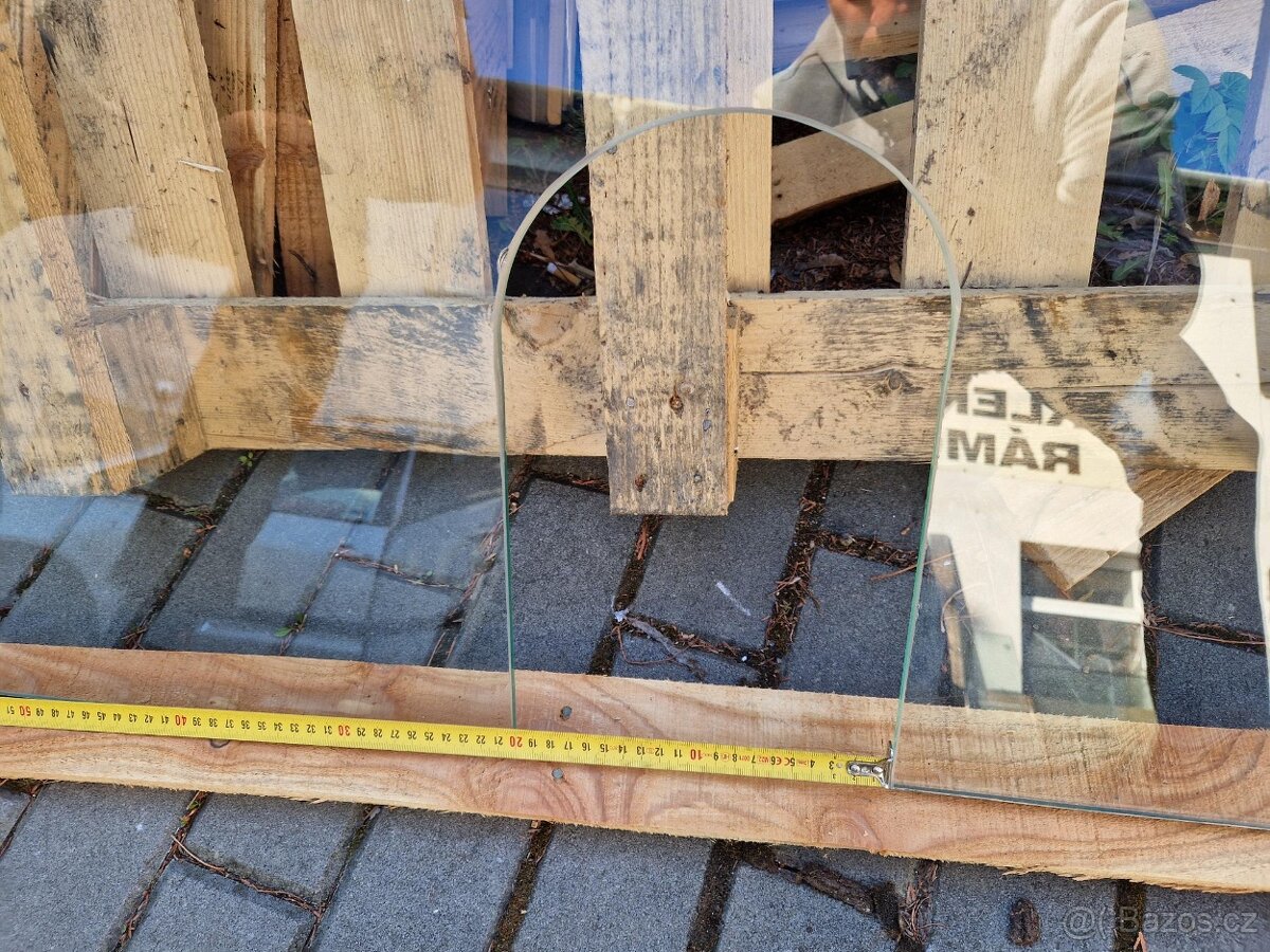 Kalené sklo pod krb. kamna s fazetou - 5