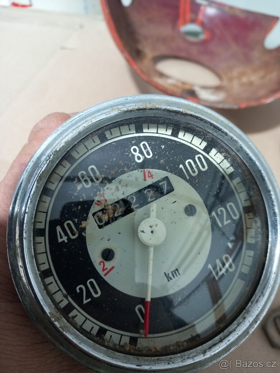 Jawa 350 kývačka tachometr do 140km/hod - 5