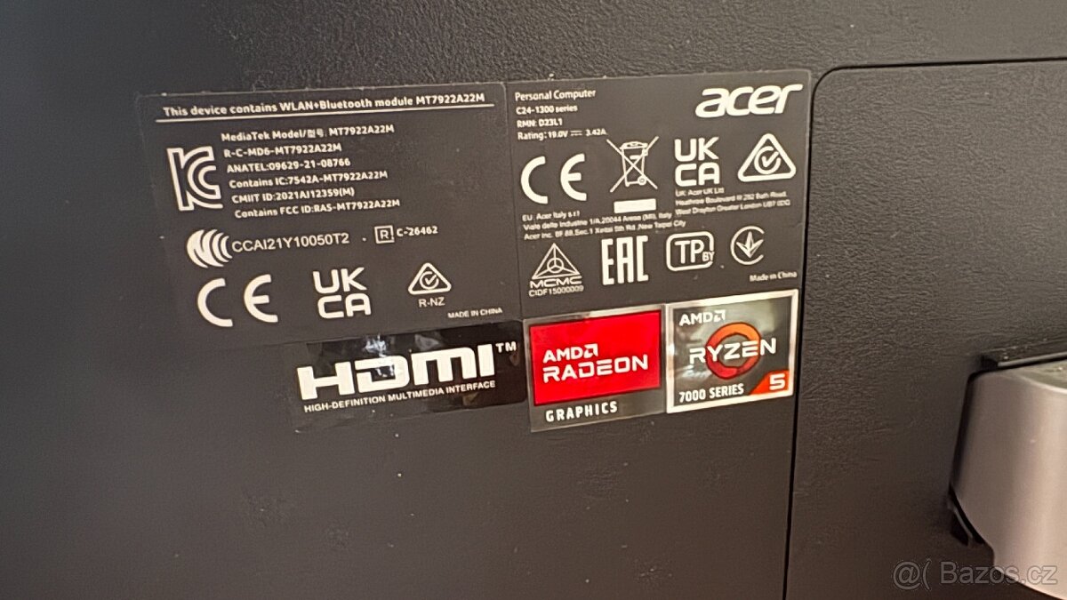 ACER ASPIRE C24-1300 - All-in-one, Ryzen 5 7520U, 16 GB RAM - 5