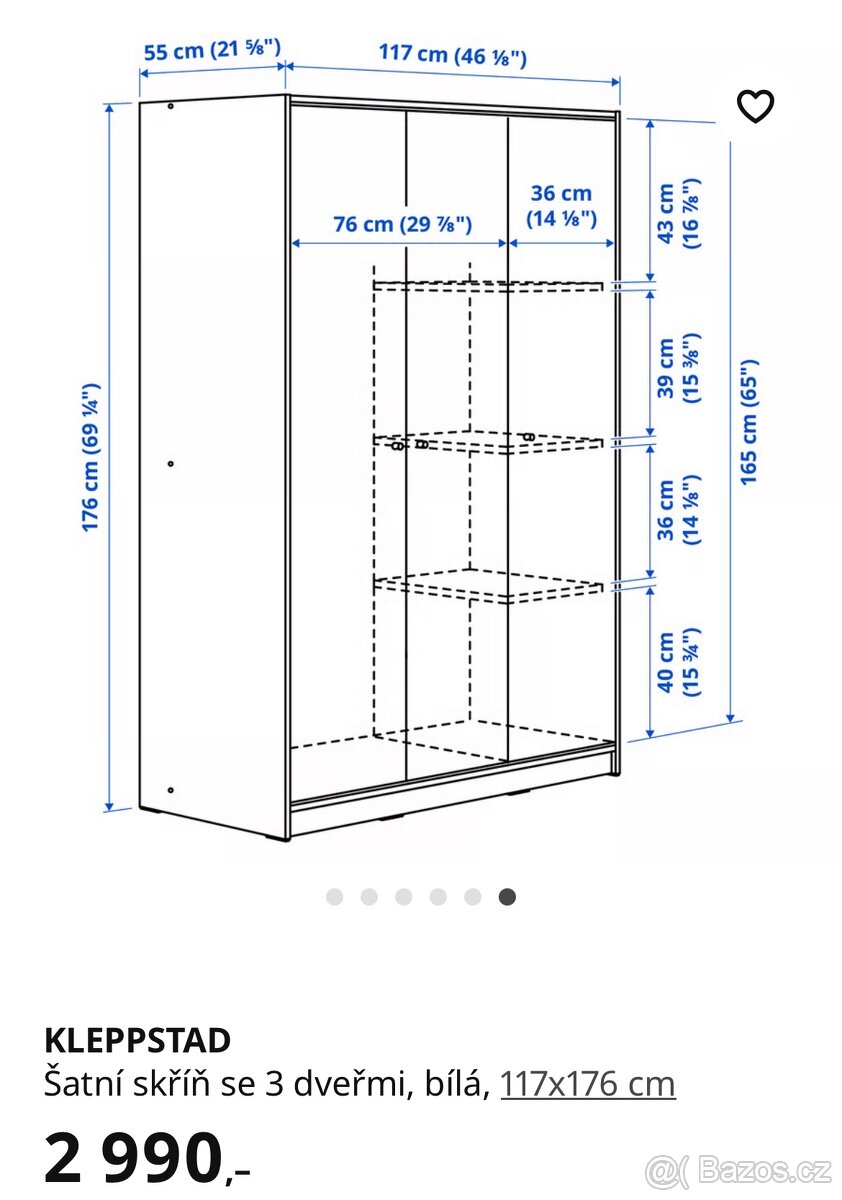 Skříň Kleppstad - IKEA - 5