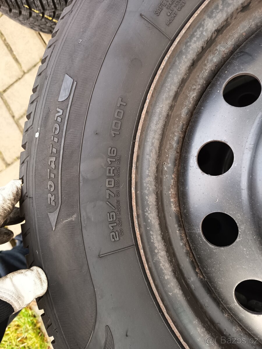 Sada kol 16″ 5×114,3 + pneumatiky 215/70 R16, CB 67,1 - 5