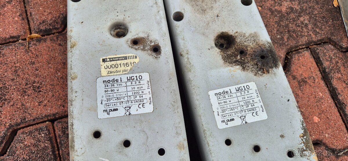 Pohon dvoukřídlé brány Nice + řídící jednotka plně funkční - 5