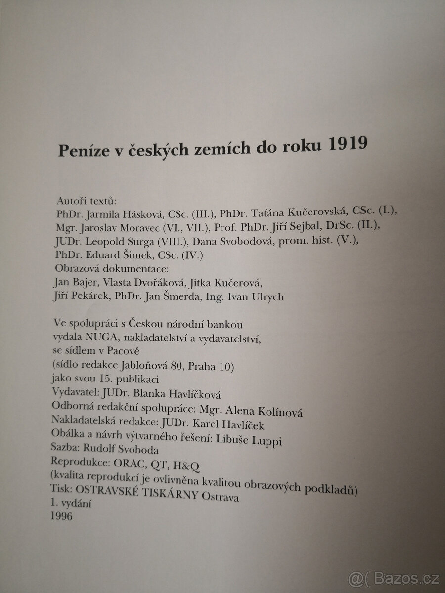 Peníze v českých zemích do roku 1919 - 5