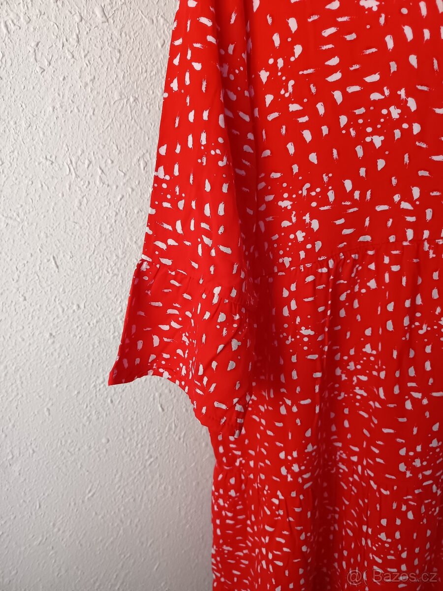Červené letní šaty 42 - 5