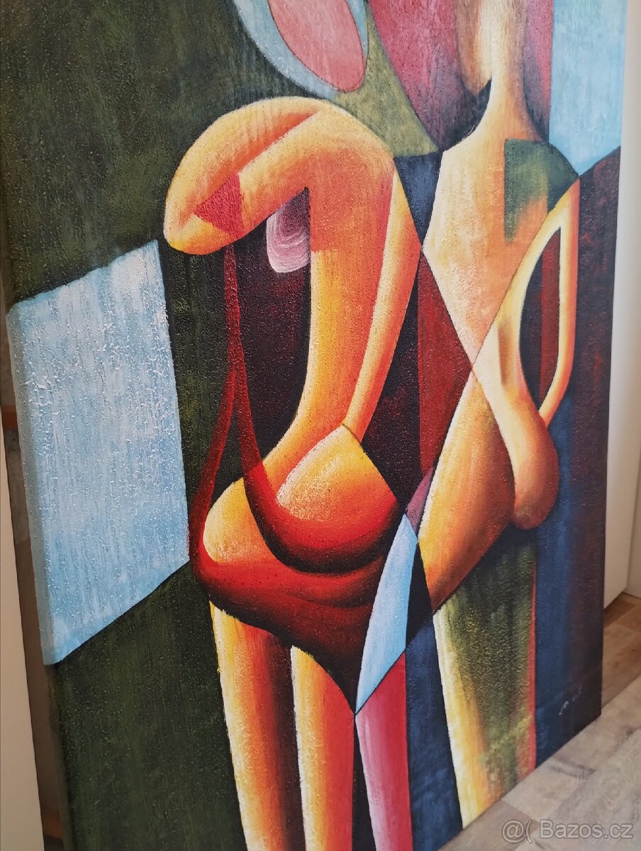 Velký obraz "spící zamilovaný pár" - 5