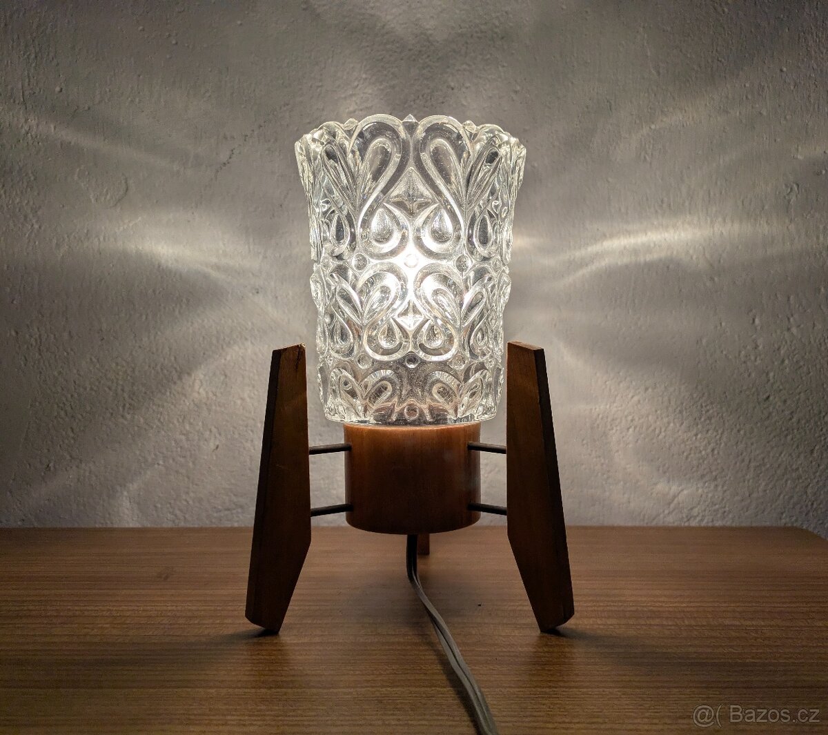 Retro lampička Dřevo Humpolec - 5