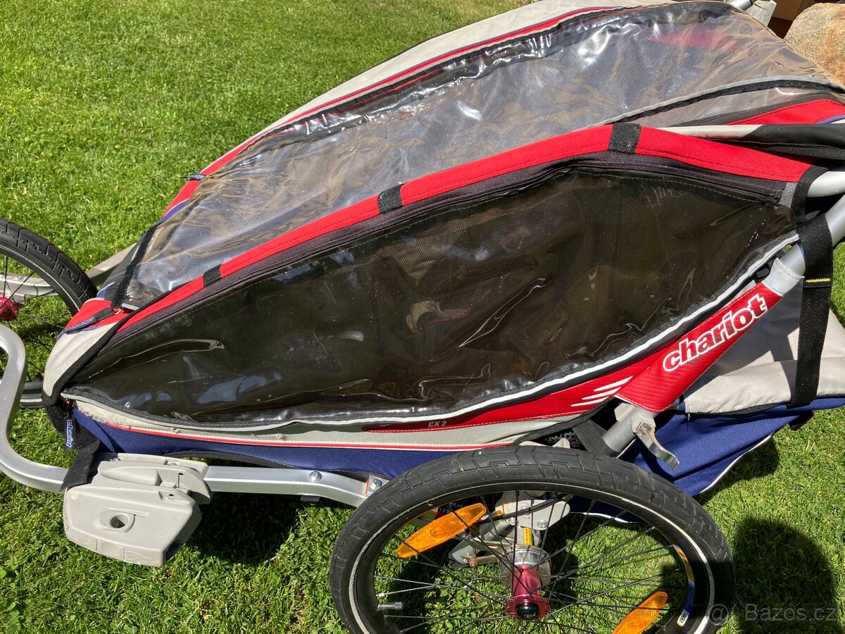 Chariot cyklovozík double pro 2 děti - 5