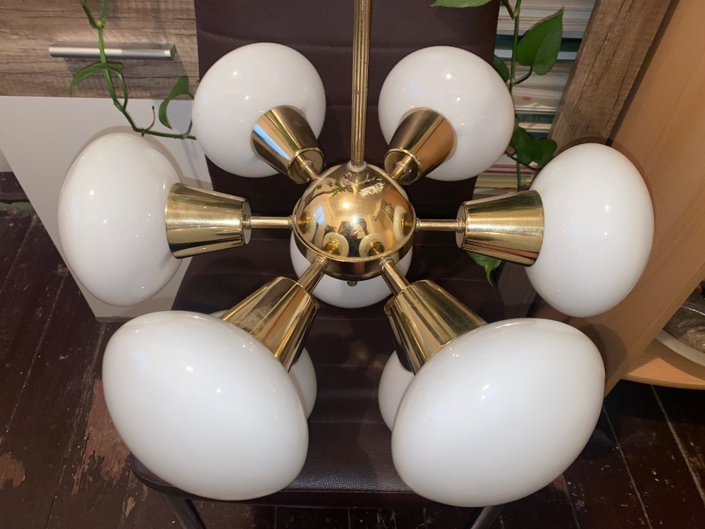 Retro lustr SPUTNIK, Kamenický Šenov 70.léta - 5