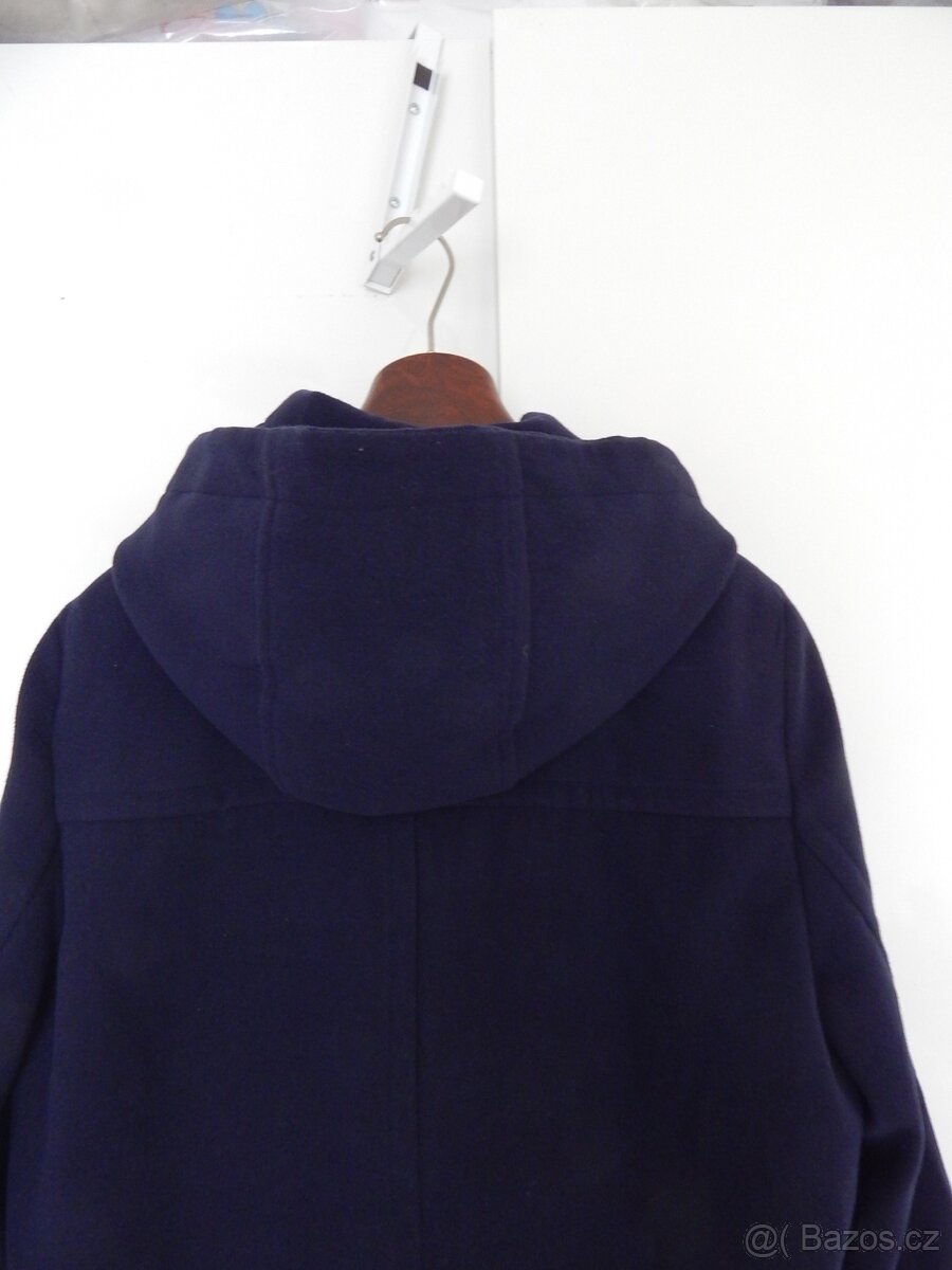 Pánský vlněný kabát s odepínací kapucí zn. Leara Fashion, ve - 5